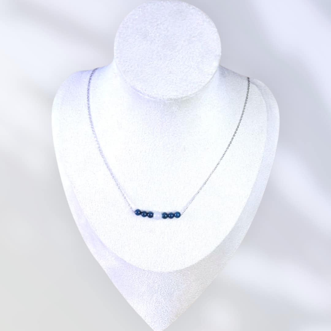 Collier Apatite bleue