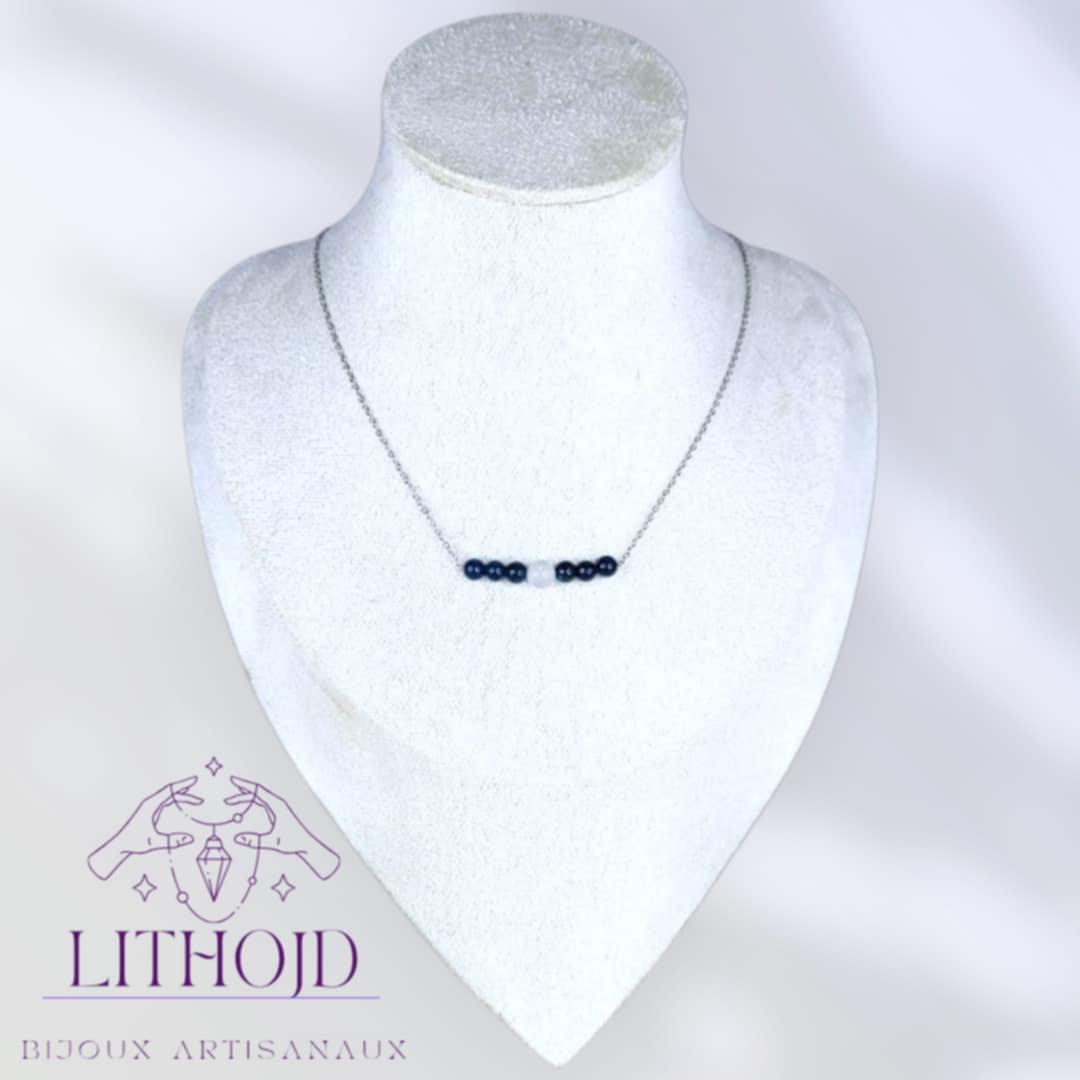 Collier Apatite bleue